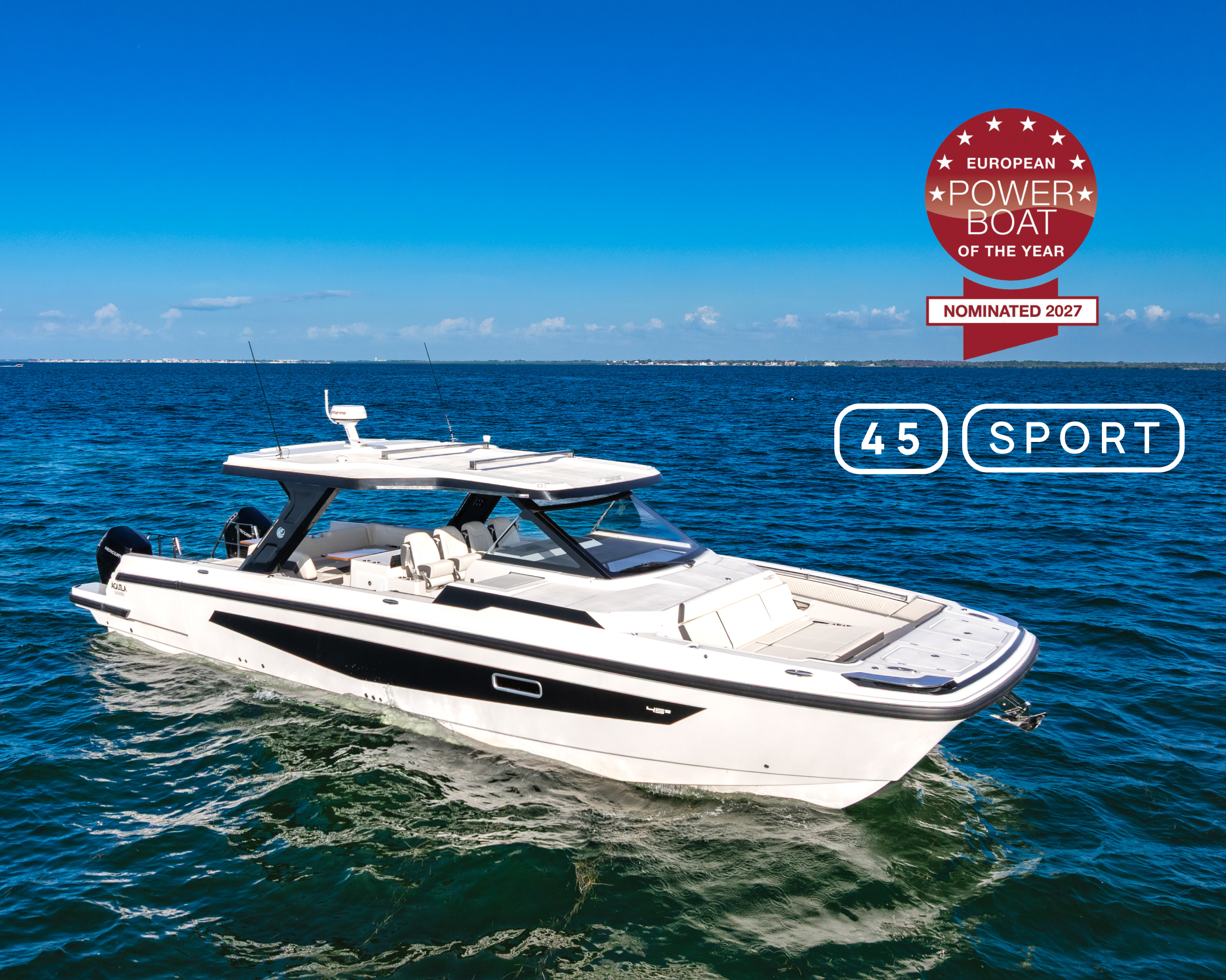 Aquila 45 Sport, Avrupa Prömiyerinde European Power Boat of the Year Ödülüne Aday Gösterildi