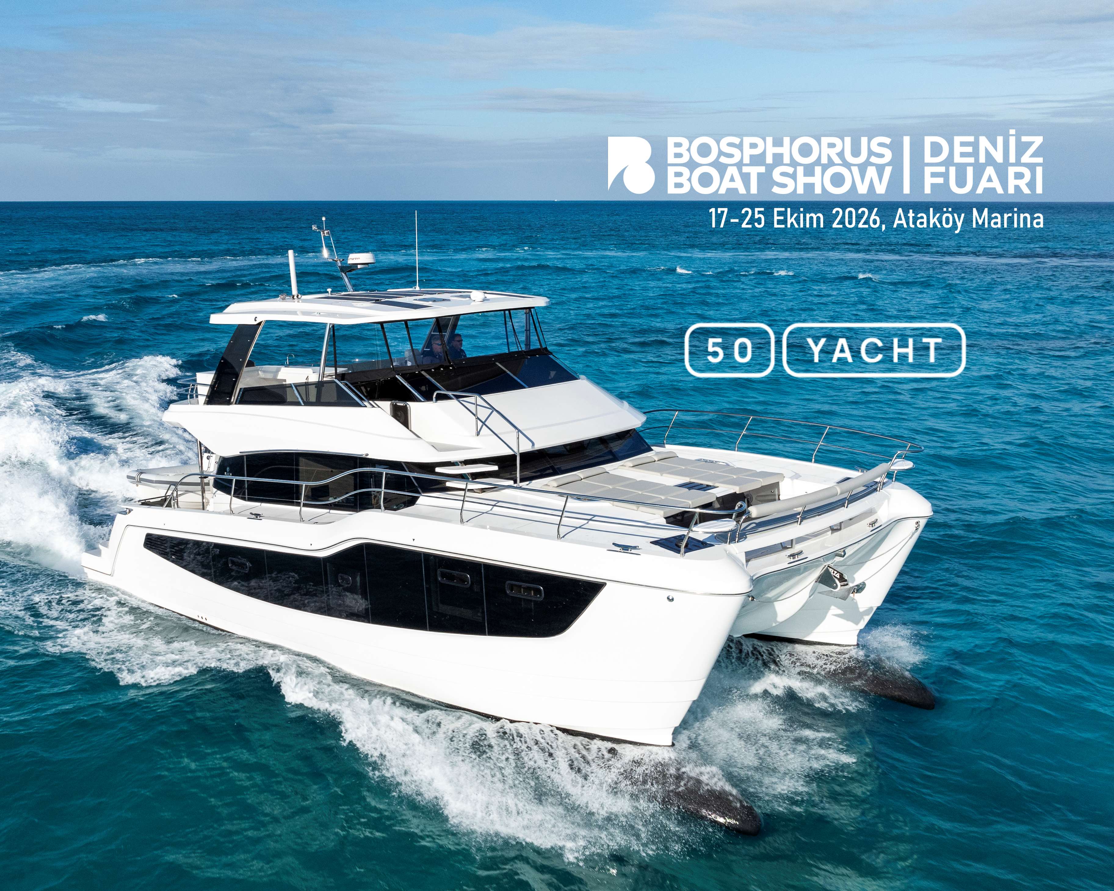 Selmarin at the Bosphorus Boat Show 2026 with the Aquila 50 Yacht